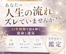 あなたの人生の流れ、宿命見ていきます 11年周期で読み解く宿命と運気 イメージ1