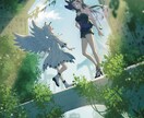 背景ありの一枚絵イラストを制作します 安心してお任せいただける丁寧な制作進行を心がけています。 イメージ3