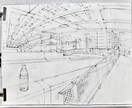 写真、モデリングや図面からパース描きます 美大出身者が手描きのパースを作成します イメージ1