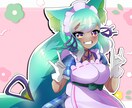 最短即日納品！かわいいイラスト制作いたします アニメ塗りの可愛い系統のイラスト イメージ1