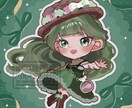 かわいい女の子の完成品立ち絵販売します シロツメクサモチーフの知的でクラシカルな女の子です イメージ3