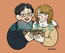 アイコンに最適！可愛くてゆるっとした似顔絵描きます 似顔絵イベントにも参加！オンラインでも受け付けます(^^) イメージ5