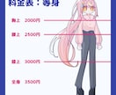 等身立ち絵からデフォルメまで！イラスト制作します ポップな絵柄が特徴の立ち絵・アイコン・一枚絵等お求めの方へ イメージ2
