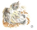 お好きな絵柄で動物のイラストをお描きします ペットや動物をお好きな絵柄で、アナログイラストに仕上げます。 イメージ8