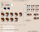かわいいシンプルな横顔アイコン制作いたします テンプレートを記入するだけ！おしゃれかわいいアイコンイラスト イメージ2