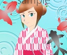 おしゃれでかわいい女性のSNS用アイコンを作ります SNSなどで使える似顔絵(アイコン)を描きます。 イメージ3