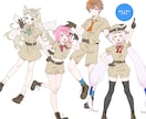 活動用のイラスト制作します 商用OK◎用途別プランあり！立ち絵・歌みた・グッズなど イメージ8