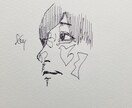 似顔絵、イラストを描きます デッサン、ペン画、シンプルタッチ。 イメージ8