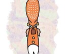 SNSアイコンなどに使えるキャラクター制作をします あなたの好きな◯◯をキャラクターにします！ イメージ4