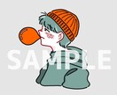 SNSに使えるアイコンを制作します 80年代風イラストでエモさup！ イメージ2