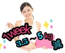一週間で5キロ減までのダイエット！サポートします 2週間以内に10キロ以内までのダイエット☆ブライダルも◎ イメージ1