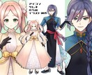 アイコン、サムネ、立ち絵など描きます 厚塗り、アニメ塗りなど柔軟に対応できます。 イメージ1