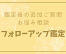 フォローアップ鑑定承ります 鑑定後、鑑定に付随した新たなご質問 イメージ1