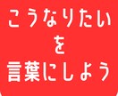 ぼんやりとした目標を、プロが一緒に言葉にします 言語化で自分のビジョンを作る｜プライベートやキャリアの充実に イメージ1