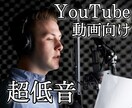 超低音ボイス【Youtube動画用】に文章読みます 一般男性よりかなり低い声です。1文字1円の低価格！ イメージ1