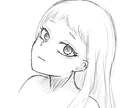モノクロでかっこいい、かわいいイラスト描きます 何でも要望に応えます　全身や色塗りのオプションもあります イメージ4