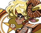 レトロアニメ風なアイコン描きます パキッとした高彩度の個性溢れるアイコンにしませんか？ イメージ8