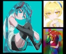 2,3日で納品！質感の良い女の子を描きます アニメ塗りの色んな背景で映える女の子を描いて欲しい方に！ イメージ3