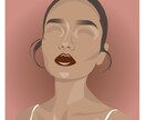 ミニマルでおしゃれな雰囲気の似顔絵を作成します SNSなどのアイコン用にあなたを外国人風なイメージにします！ イメージ2