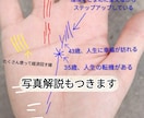 手相占い＊リピーター様専用＊再鑑定します 状況が変わったり新しい質問がでてきましたらご利用ください。 イメージ2