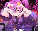 商用利用可！量産一枚絵【ハロウィン】を描きます ライバー活動をお手伝い！サムネ/パネル開け/おはV/アイコン イメージ7
