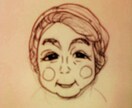 お祝いに最適なシンプルポップな似顔絵を描きます 笑顔がモットー!結婚式や会社の送別、長寿祝いにスマイル似顔絵 イメージ1
