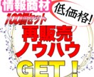 低価格!情報商材の再販売の方法提供します 私もはじめての出品です。購入頂きそのまま再販売可能! イメージ1