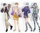 立ち絵制作、キャラクターデザイン承ります TRPG等に使えるキャラクターイラストご依頼ください イメージ4