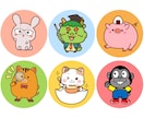 個人用もちふわ可愛い動物SNSアイコンお描きします SNS・ブログに使えるゆるかわアイコンです。 イメージ2
