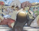 料金固定 低価格で美麗1枚絵を描きます 短時間納品で高クオリティな背景付きイラストを描きます イメージ3