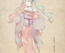 和風イラスト描きます 日本画風ー人物（3人まで）・山水・松竹梅・武器など イメージ6