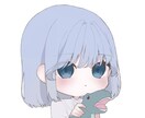 SNSで使えるミニキャラアイコンイラストを描きます ミニキャラ胸上までの、SNS上で使えるアイコンイラスト イメージ2
