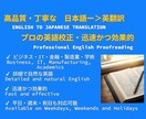 ネイティブ英語話者が英語を自然に校正・翻訳します 学術・ビジネス文書も、ネイティブ品質で仕上げます！ イメージ1