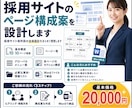 採用サイトのページ構成案作成します 人材業界経験者が採用サイトのページ構成案を設計します イメージ1