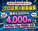 修正無制限｜YouTube・長尺動画編集します モニター価格4,000円／丁寧なヒアリングと制作 イメージ1