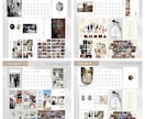 初心者でも安心❂プロフィールブックが簡単に作れます 12パターンの完成済み！写真と文字を替えるだけでプロ級の一冊 イメージ4
