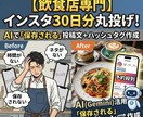 飲食店専門！インスタ投稿ネタ30日分用意します AI活用で「保存される」キャプション作成代行 イメージ1