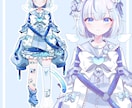 キャラデザ、立ち絵、サムネ等イラスト描きます お菓子と花と凝った衣装を描くのが好きです イメージ3