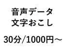 音声データ文字起こしします 初心者故の低価格。タイピング速度には自信があります！ イメージ1