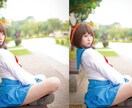 写真のレタッチ！要望に合わせて綺麗にします コスプレやポートレートの表情や体型が気になる方向け イメージ2