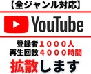 登録者1000人＆再生時間4000時間♪拡散します ★先着５名様限定特典有★収益化★ イメージ1