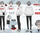 実績◎配信等キャラデザ〜立ち絵やアイコン描きます 閲覧者がグッと増える！可愛い、格好いいイラストをお届けします イメージ9