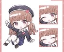 ガーリーで可愛いSD・立ち絵イラストをお描きします 個人鑑賞・SNSアイコン・グッズ・スチル等の活動用に！ イメージ7