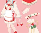 衣装がかわいいキャラデザ・立ち絵描きます TRPG・IRIAM・配信者・Vtuber向け イメージ3