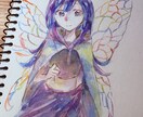 アナログのアイコン描きます 最短1日！一色をベースに水彩で人物を描きます♪ イメージ1