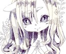 アナログ+デジタル着色のイラスト描きます 女の子！動物！手描き感！可愛い！絶対被らない可愛さを… イメージ1