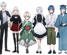立ち絵やアイコンなどのイラスト全般制作致します 配信用、TRPG立ち絵等かっこいいイラストを描かせて頂きます イメージ2