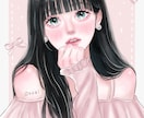 アナログ風×厚塗りの愛らしい女の子イラスト描きます SNSアイコンやオリジナルの一枚絵、プレゼントにおすすめ୨୧ イメージ4