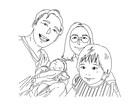 人柄を魅せる似顔絵お描きします ★明るくて優しい幸せなテイスト★SNSアイコンや素材にも! イメージ4