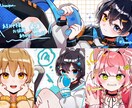 配信用の可愛いイラスト描きます アイコンからグッズイラストまで幅広く描いてます イメージ4